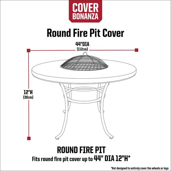 Cover Bonanza 44 Inch Round Fire Pit Cover